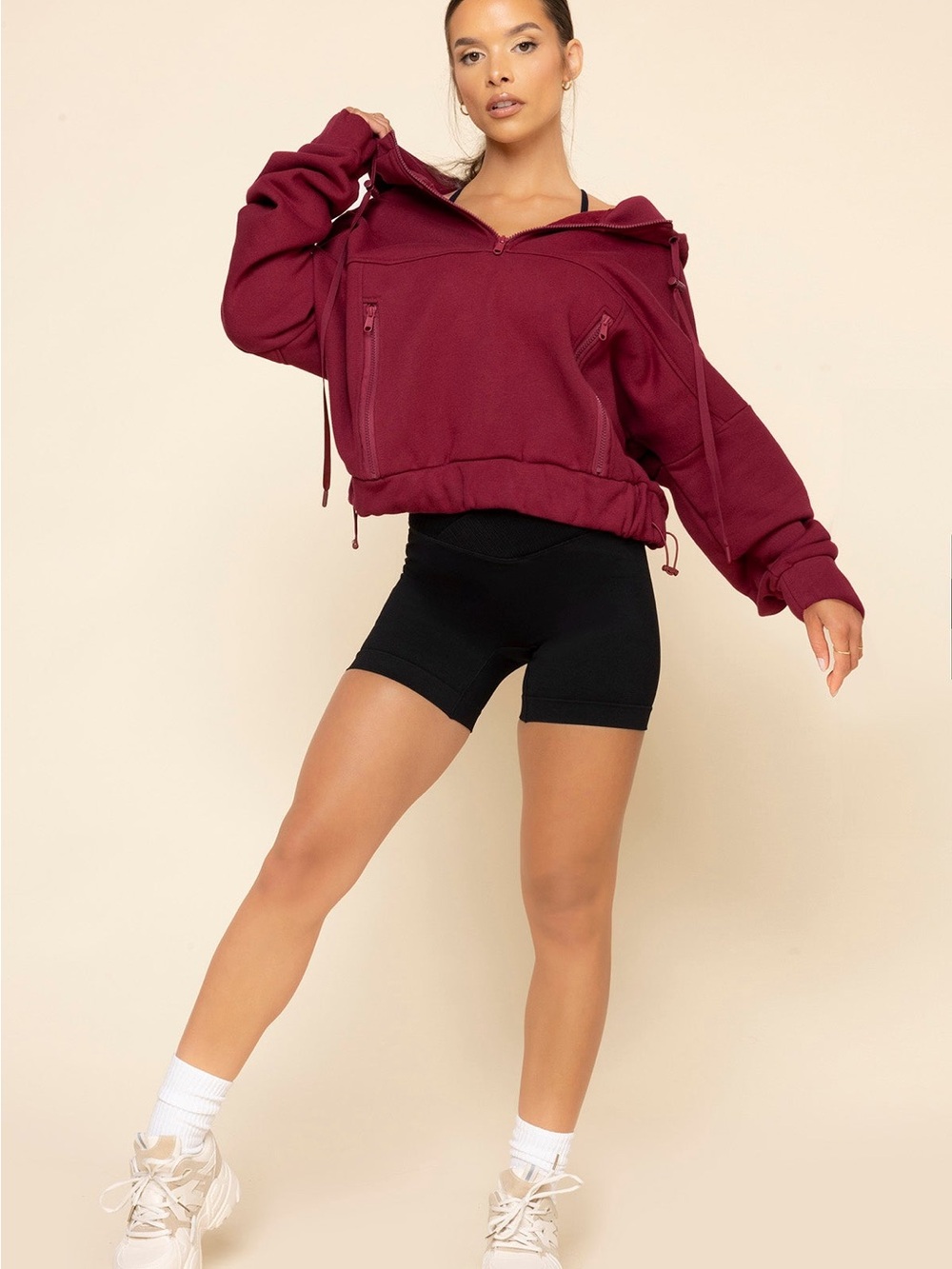 Popflex Dusty Pink Half-Zip Jacket - Picture 3 of 7